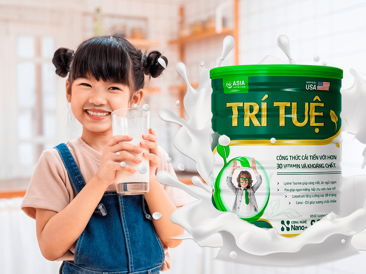 TRẺ THÔNG MINH CAO LỚN CÙNG ASIA NUTRITION TRÍ TUỆ