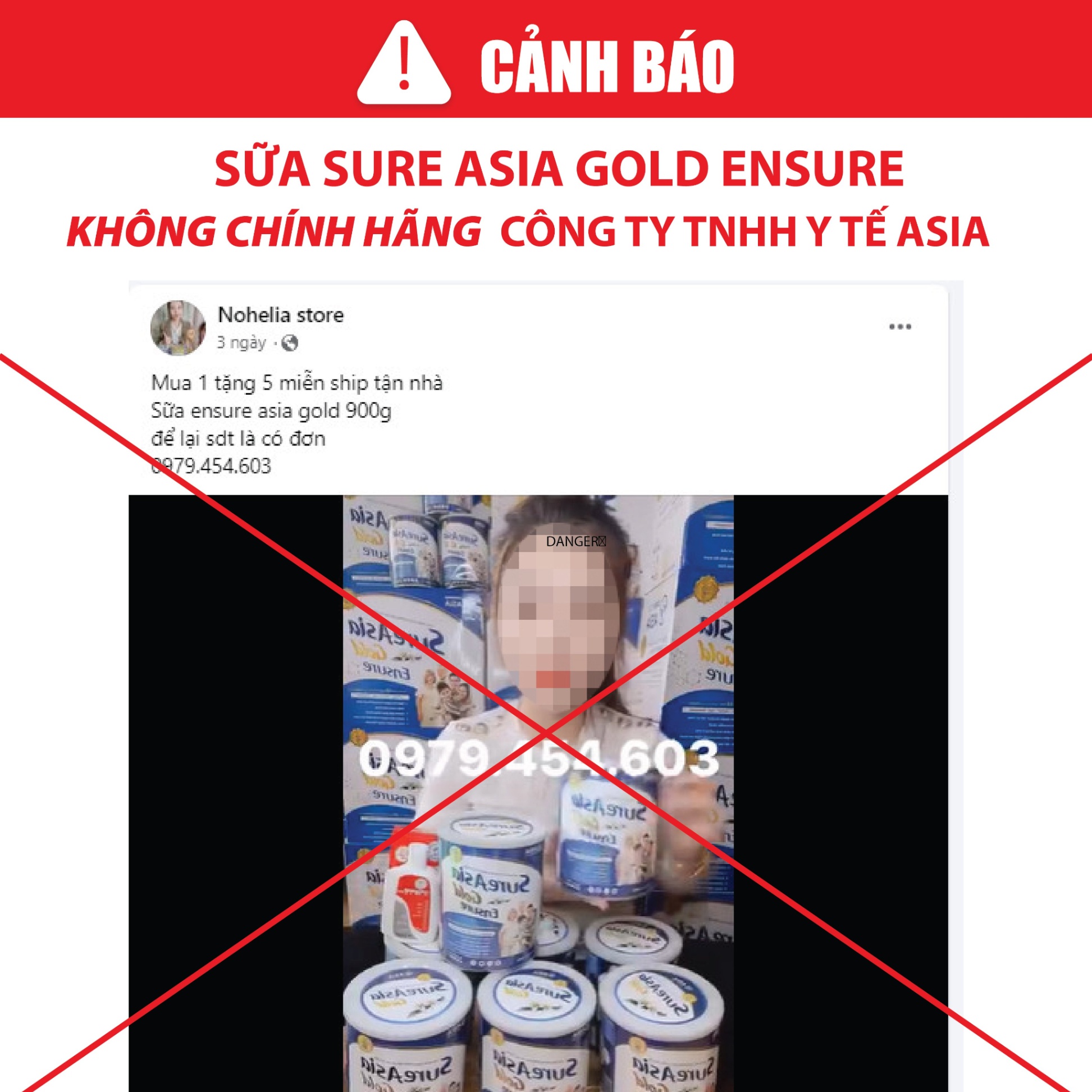 [CẢNH BÁO] SẢN PHẨM SỮA SURE ASIA GOLD KHÔNG CHÍNH HÃNG ĐANG TRÀN LAN TRÊN THỊ TRƯỜNG