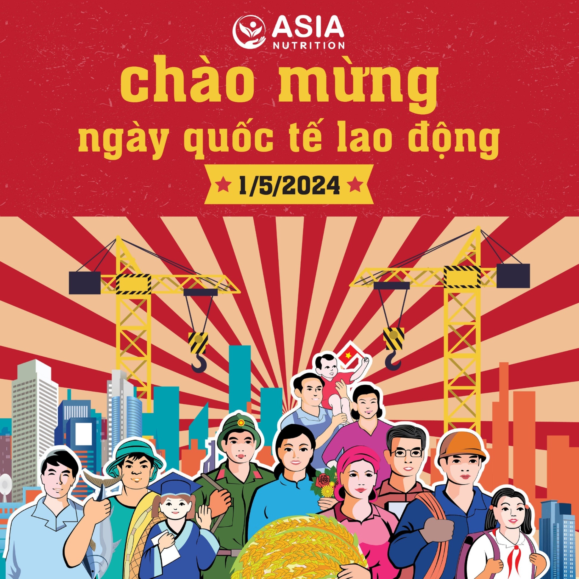 CHÀO MỪNG NGÀY QUỐC TẾ LAO ĐỘNG 1/5/2024