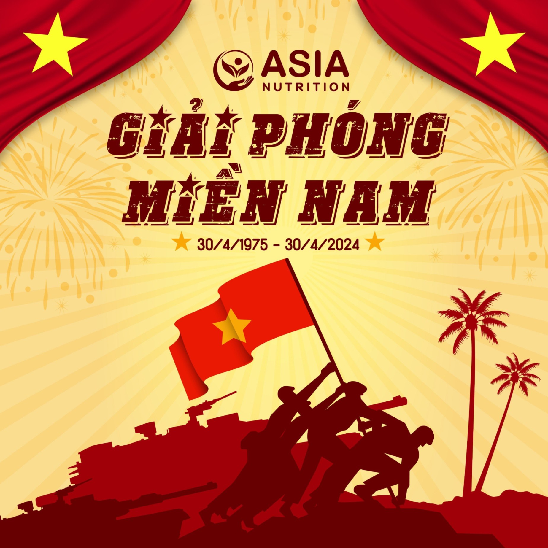 CHÀO MỪNG NGÀY GIẢI PHÓNG MIỀN NAM 30/4/2024