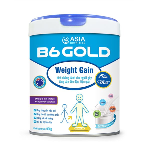 Xem ngay chi tiết sữa tăng cân B6 Gold Weight Gain