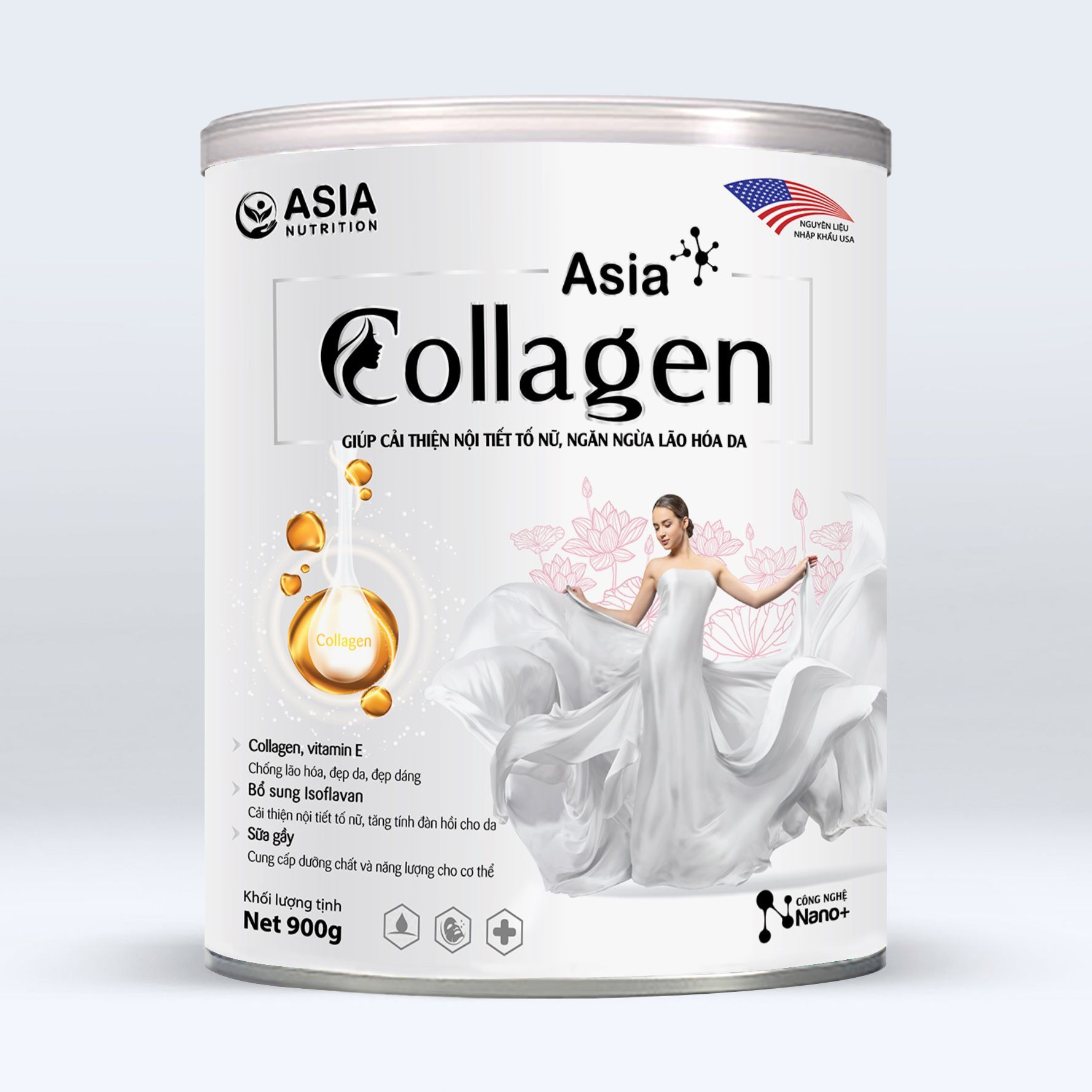 Sữa Asia Collagen giúp cân bằng nội tiết tố nữ và ngăn ngừa lão hóa da