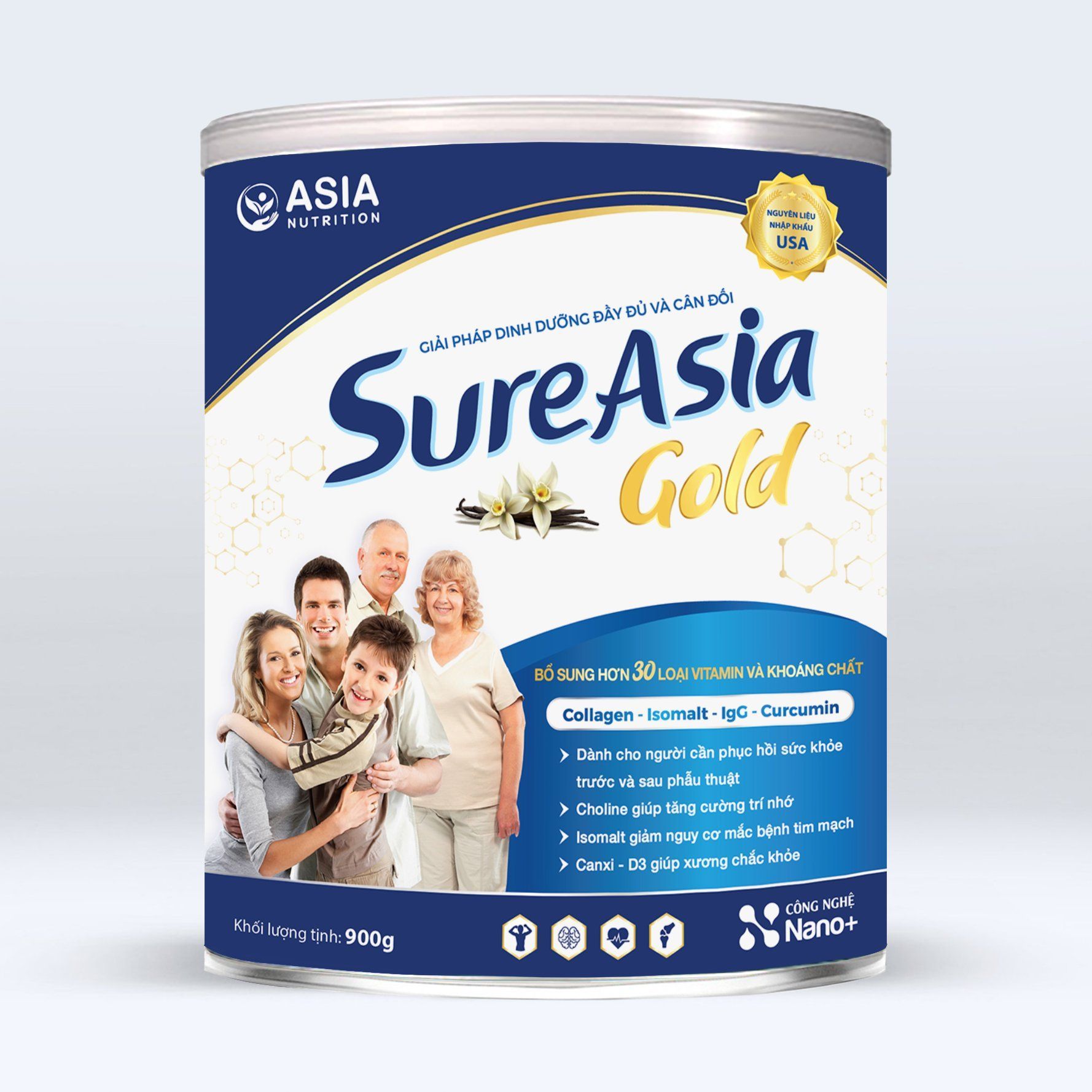 Sữa Sure Asia Gold dinh dưỡng phục hồi sức khỏe