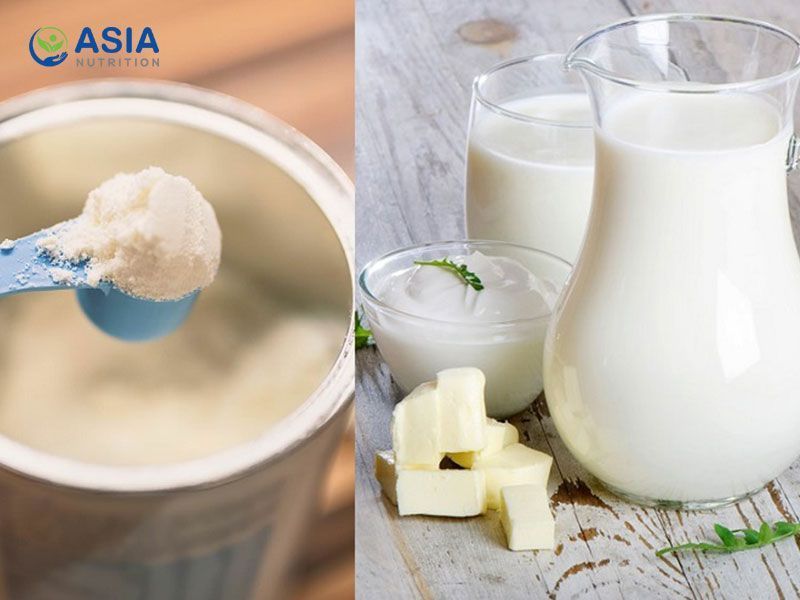 Cả sữa tươi và sữa bột đều rất giàu giá trị dinh dưỡng