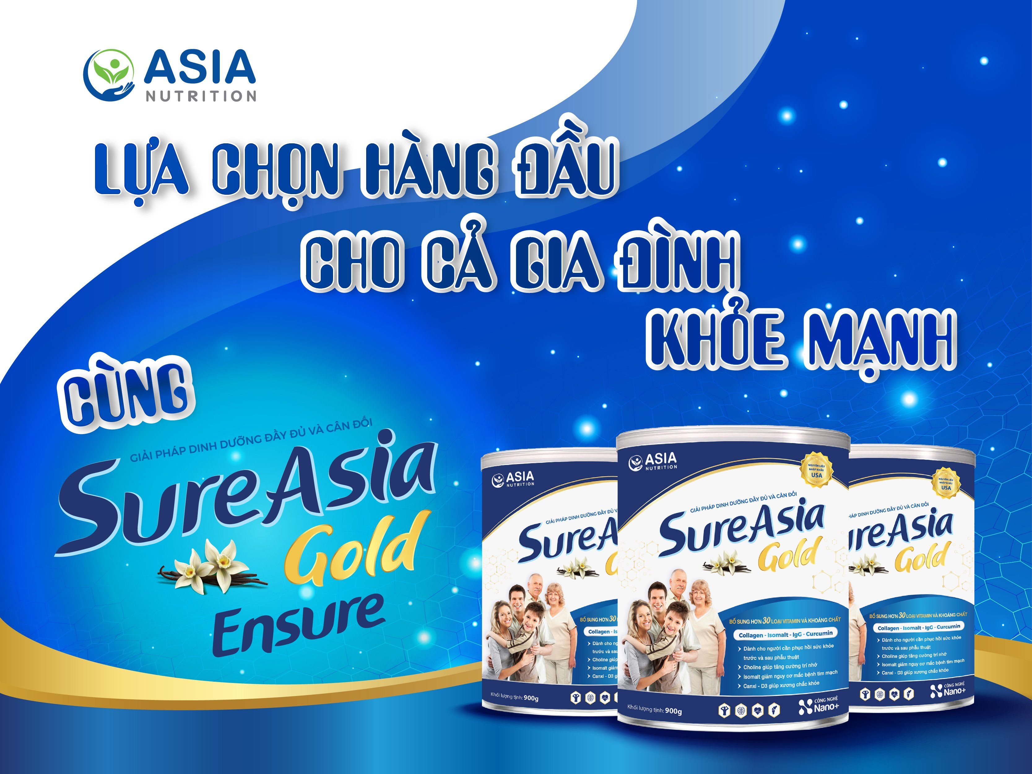 C&ocirc;ng dụng phục hồi sức khỏe, tăng sức đề kh&aacute;ng vượt trội của sữa Sure Asia Gold