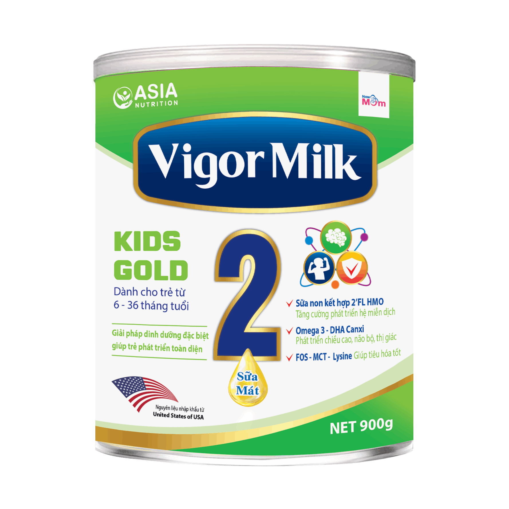 SỮA BỘT CHO BÉ VIGOR MILK KIDS GOLD SỐ 2