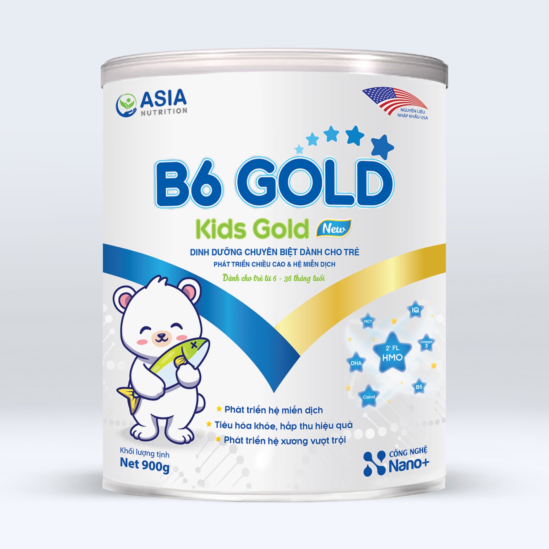 SỮA BỘT CHO BÉ B6 GOLD KIDS GOLD