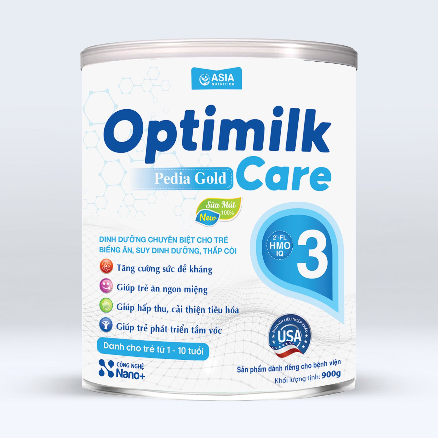 SỮA BỘT CHO BÉ OPTIMILK CARE PEDIA GOLD