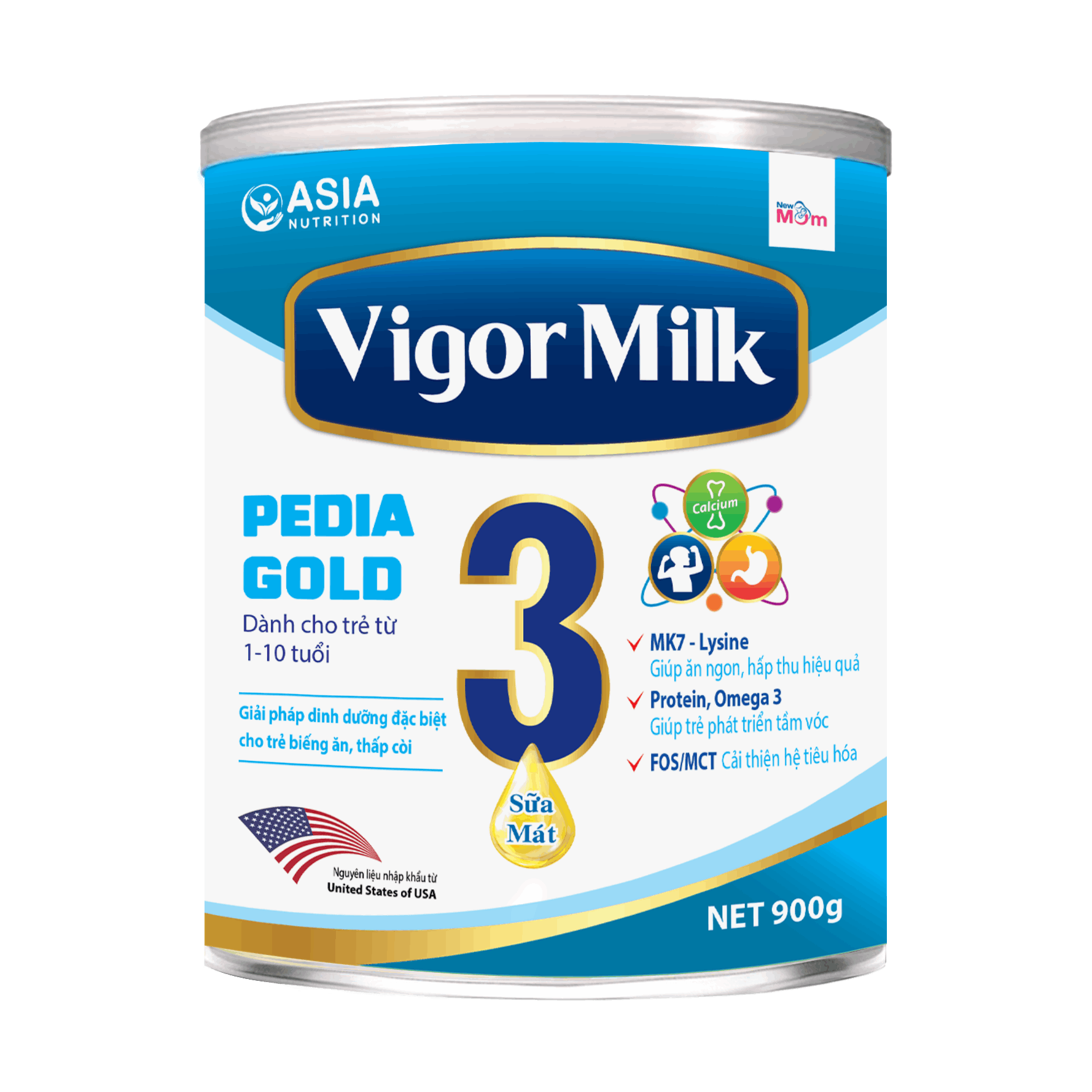 SỮA BỘT CHO BÉ VIGOR MILK PEDIA GOLD SỐ 3