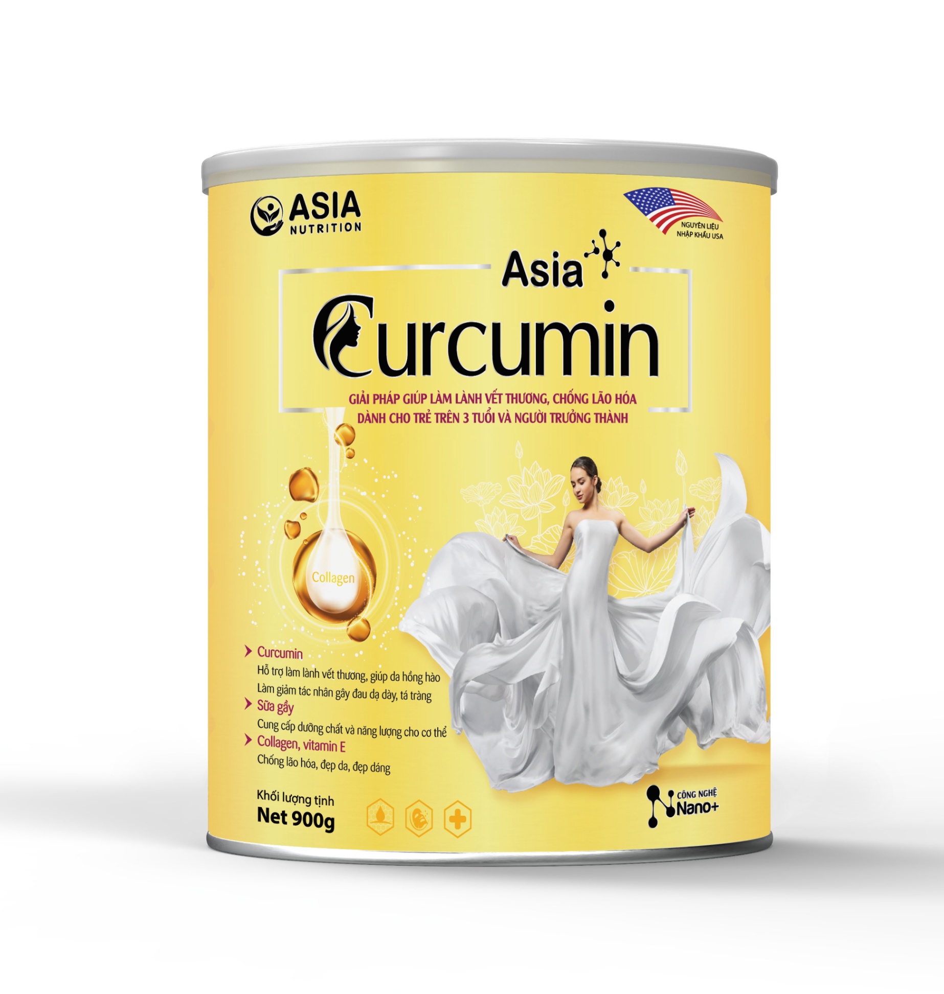 Sữa Dinh Dưỡng Tái Tạo Asia Curcumin