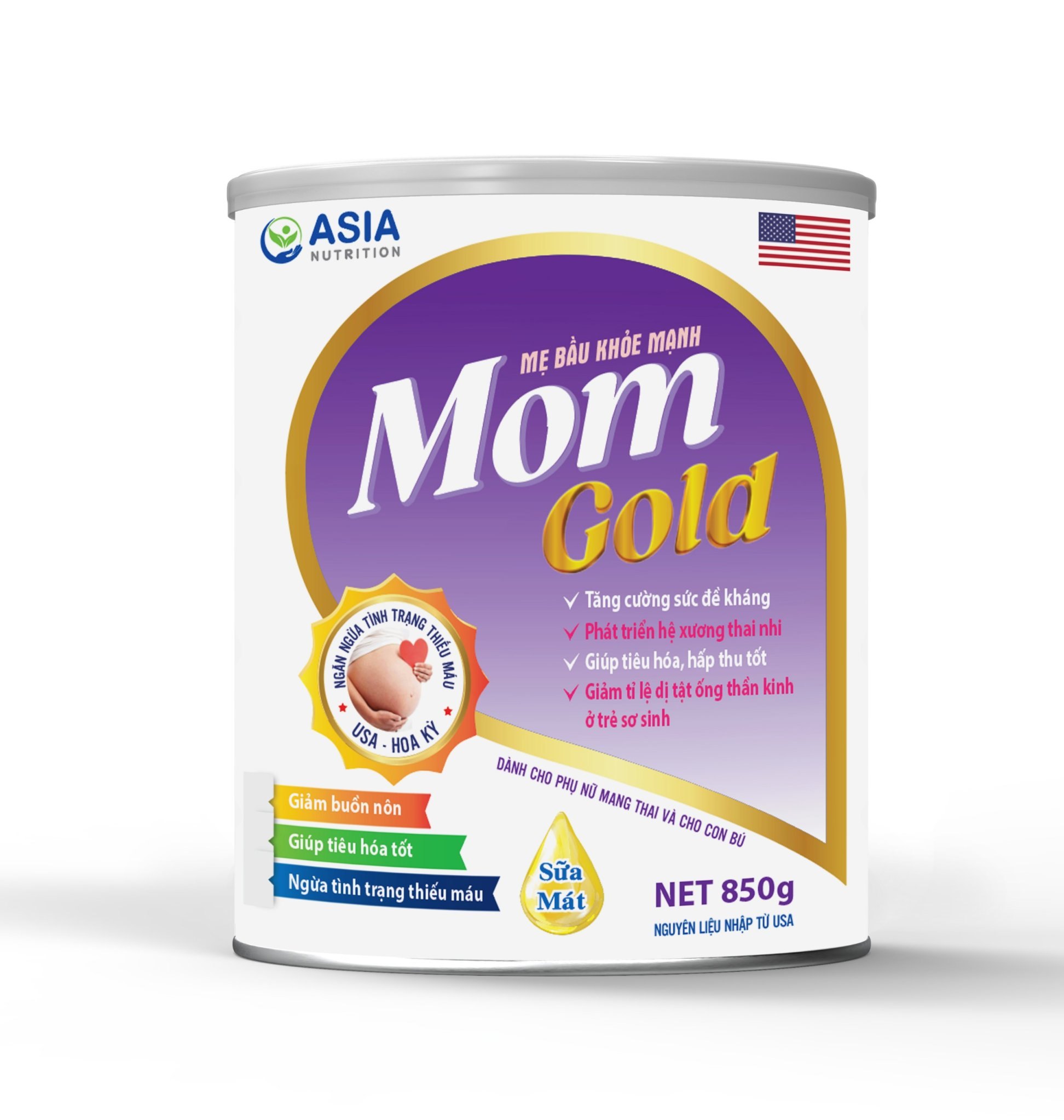 SỮA CHO BÀ BẦU ASIA NUTRI MOM GOLD