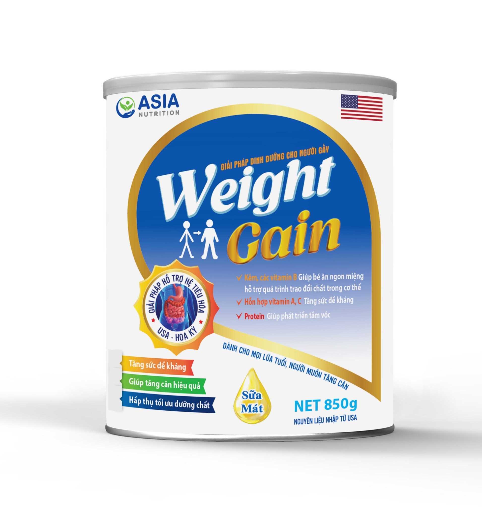 SỮA TĂNG CÂN DINH DƯỠNG ASIA NUTRI WEIGHT GAIN