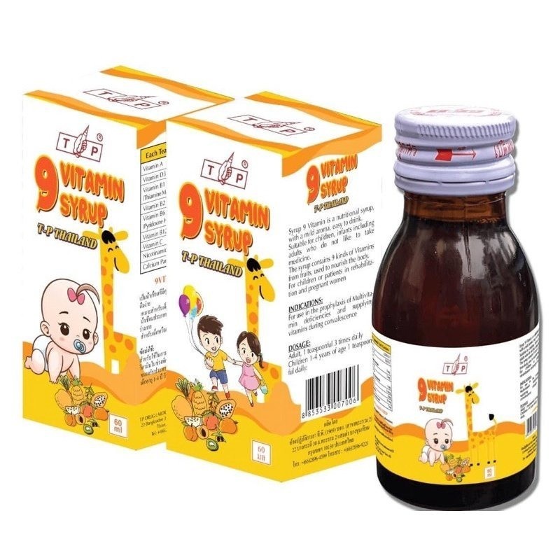 Siro Vitamin Tăng Cân TP Thái Lan 60 ml Dùng Cho Trẻ Từ 6 Tháng