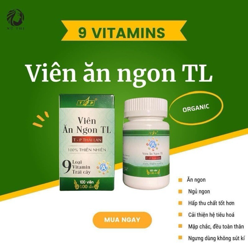 Viên Ăn Ngon Tăng Cân TL Hộp 100 Viên