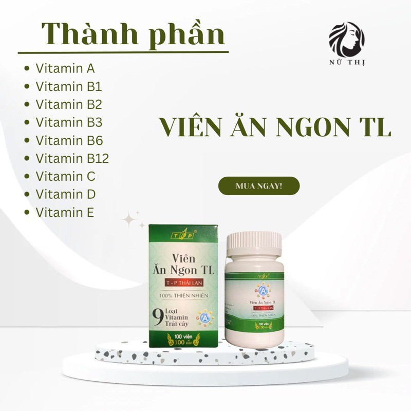 Viên Ăn Ngon Tăng Cân TL Hộp 100 Viên