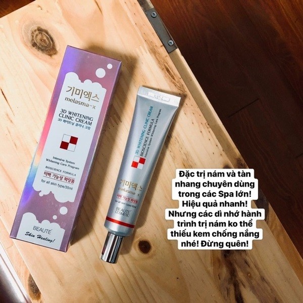 Kem Nám 3D Whitening Clinic Cream Melasma Hàn Quốc