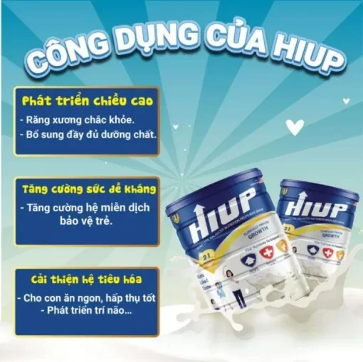 Sữa Tăng Chiều Cao Hiup Cho Bé Từ 3-15 Tuổi