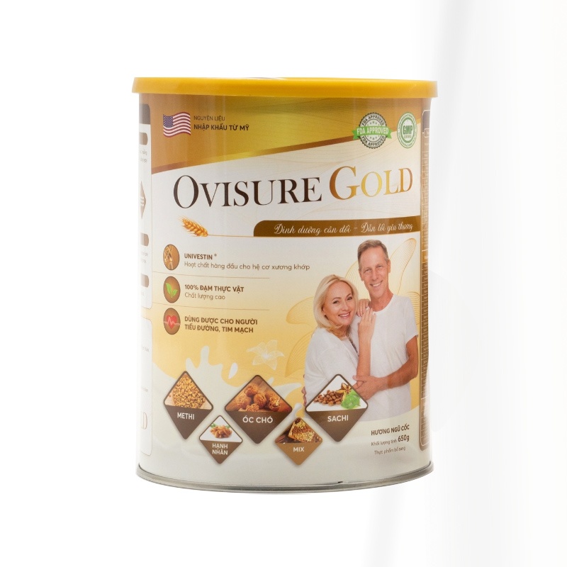 Sữa Hạt Ovisure Gold Hỗ Trợ Sức Khỏe Xương Khớp Hộp 650gr