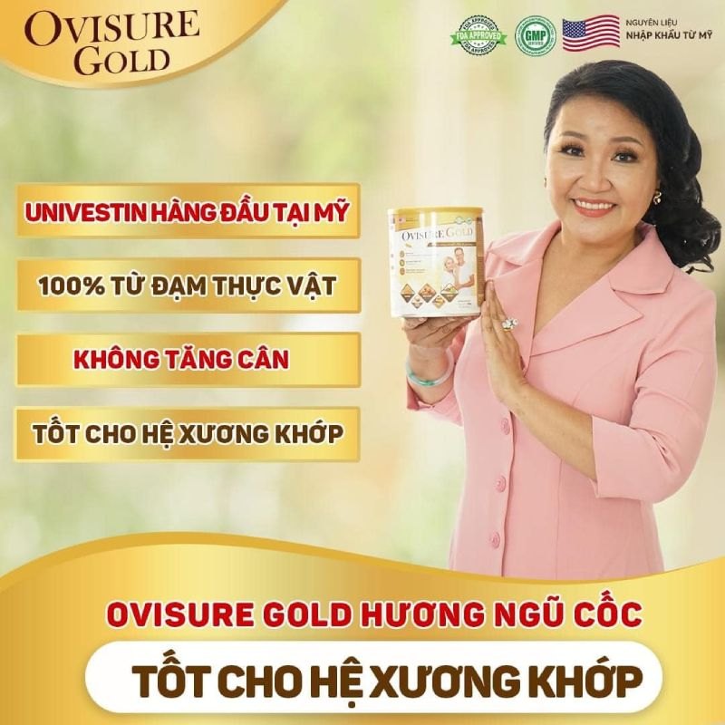 Sữa Hạt Ovisure Gold Hỗ Trợ Sức Khỏe Xương Khớp Hộp 650gr