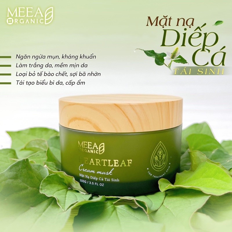 Mặt Nạ Diếp Cá Tái Sinh MeeA Organic 100g