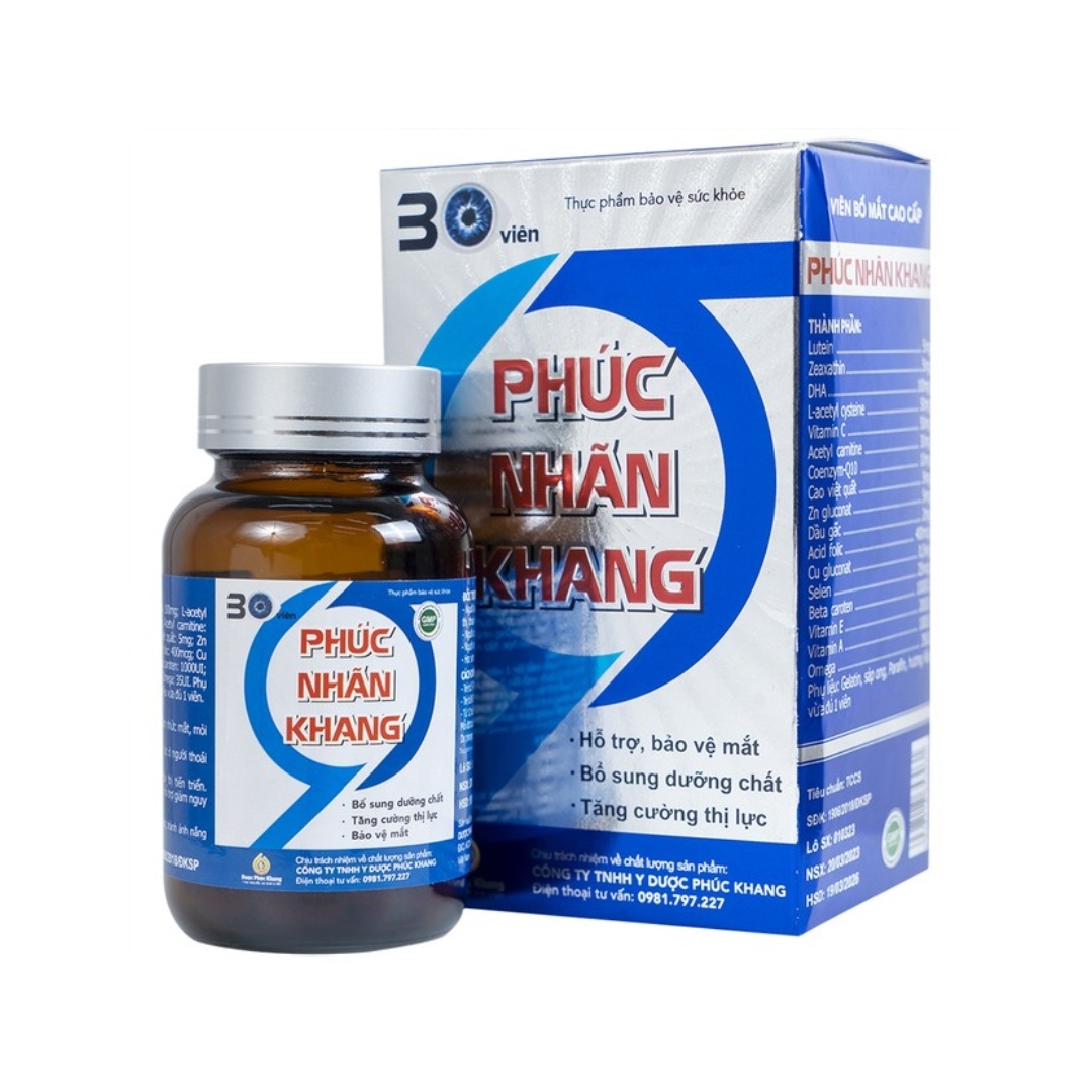 Phúc Nhãn Khang - Tăng Cường Thị Lực, Giảm Nhức Mỏi Mắt