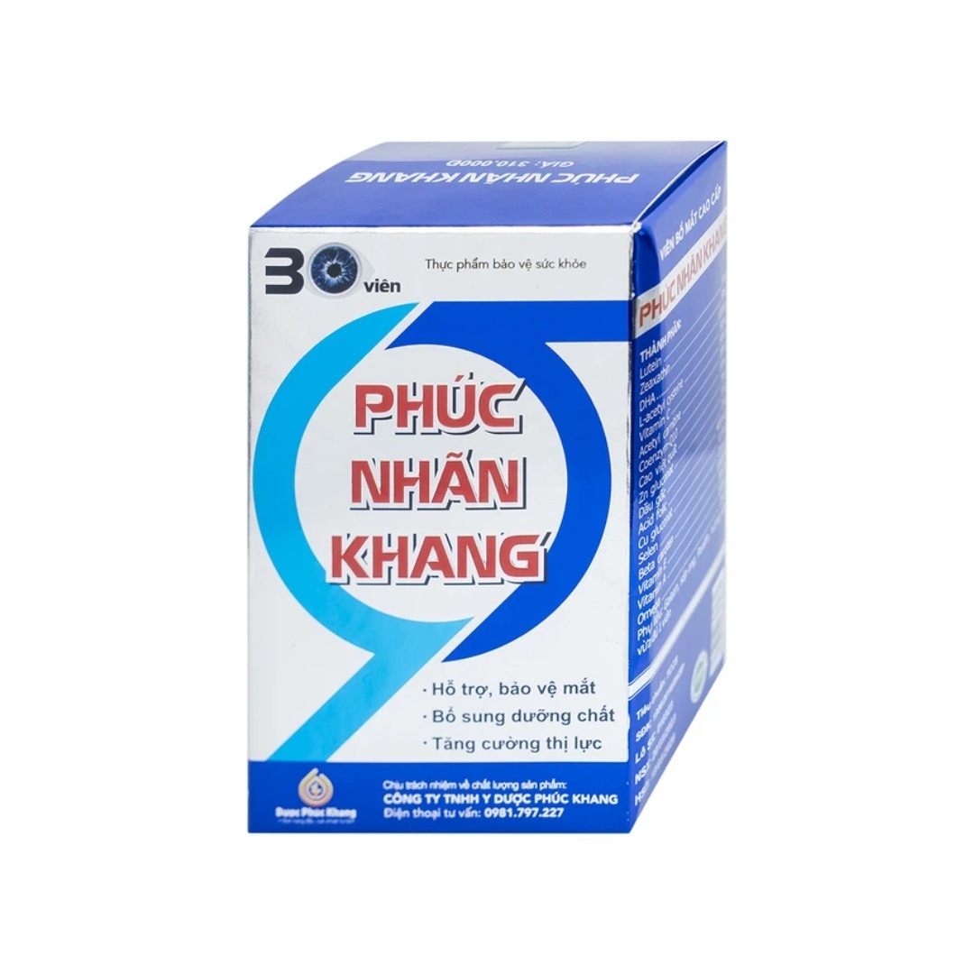 Phúc Nhãn Khang - Tăng Cường Thị Lực, Giảm Nhức Mỏi Mắt