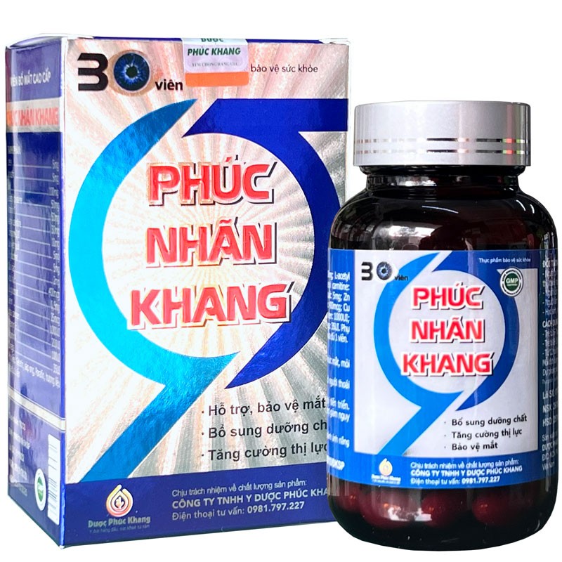 Phúc Nhãn Khang - Tăng Cường Thị Lực, Giảm Nhức Mỏi Mắt