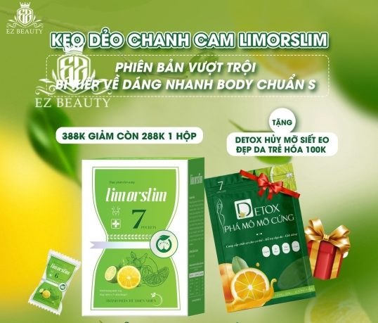 Kẹo Chanh Cam LimOrSlim Giảm Cân