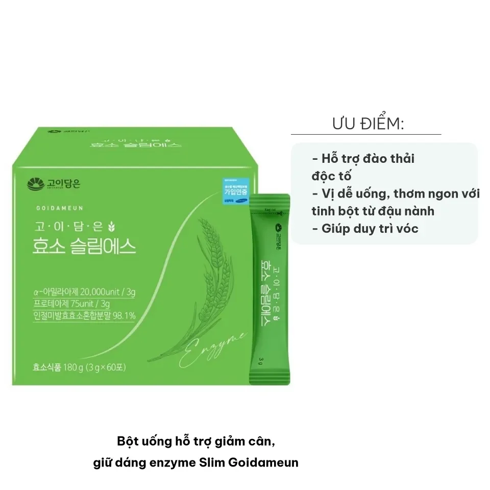 Bột giảm cân Lúa Mạch enzyme Slim Goidameun Hàn Quốc