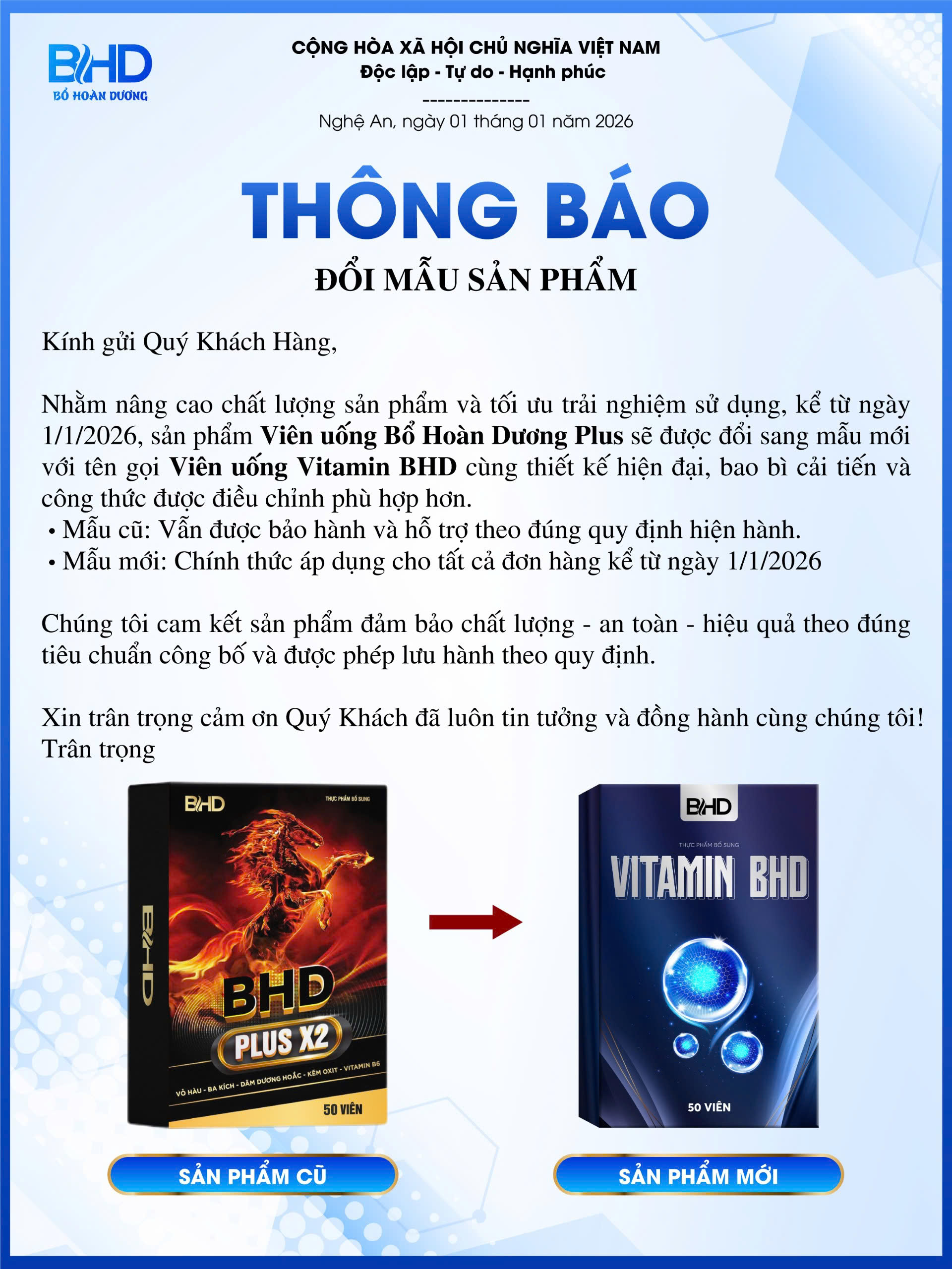 Bổ Hoàn Dương Plus ( Vitamin BHD) – Mua 1 Tặng 1 Chính Hãng
