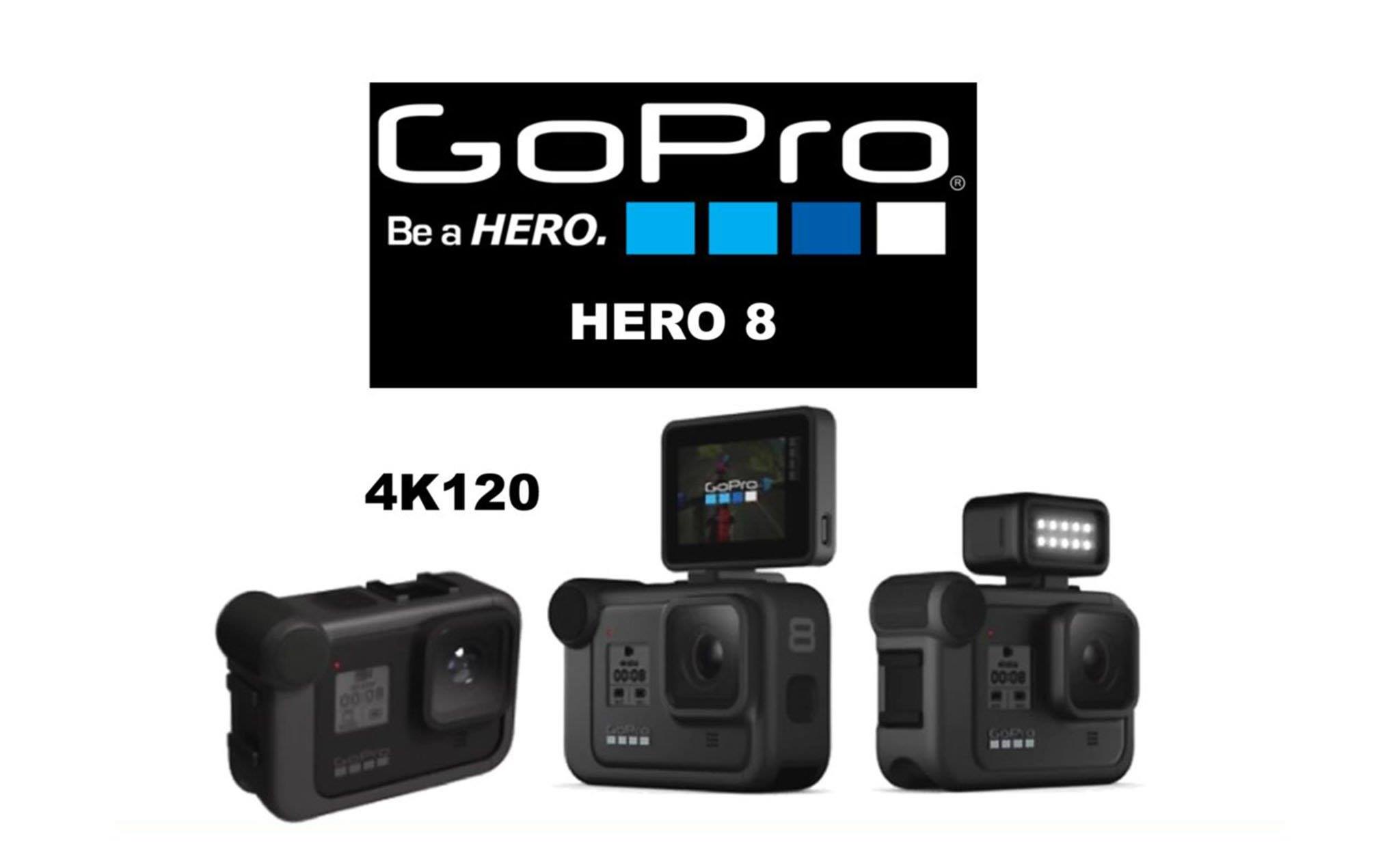 Lộ hình GoPro Hero 8 với thiết kế mới, quay 4k 120fps hoặc Full-HD 480fps