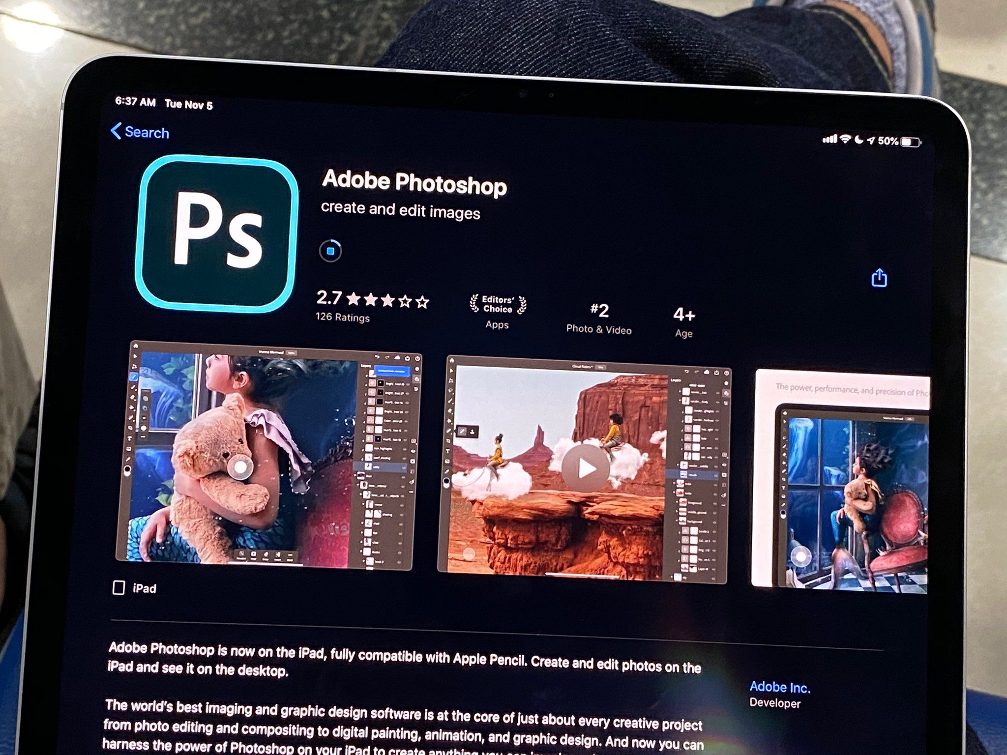 Adobe công bố Photoshop CC bản full cho iPad, có thể tải ngay