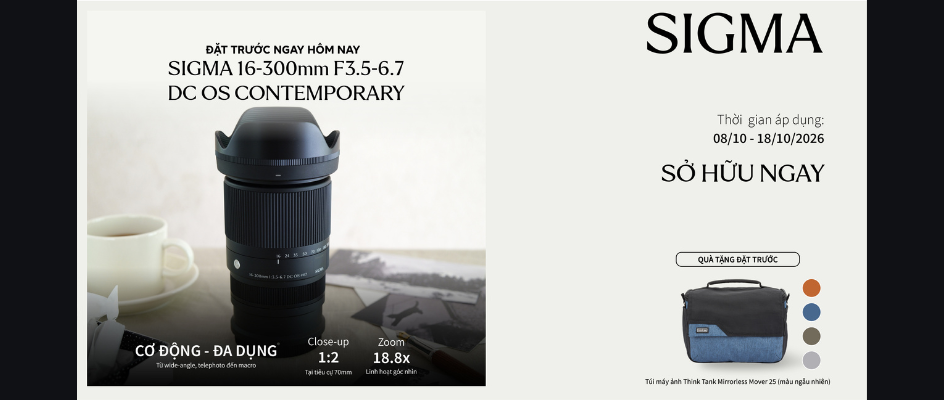 Đặt trước Sigma 16-300