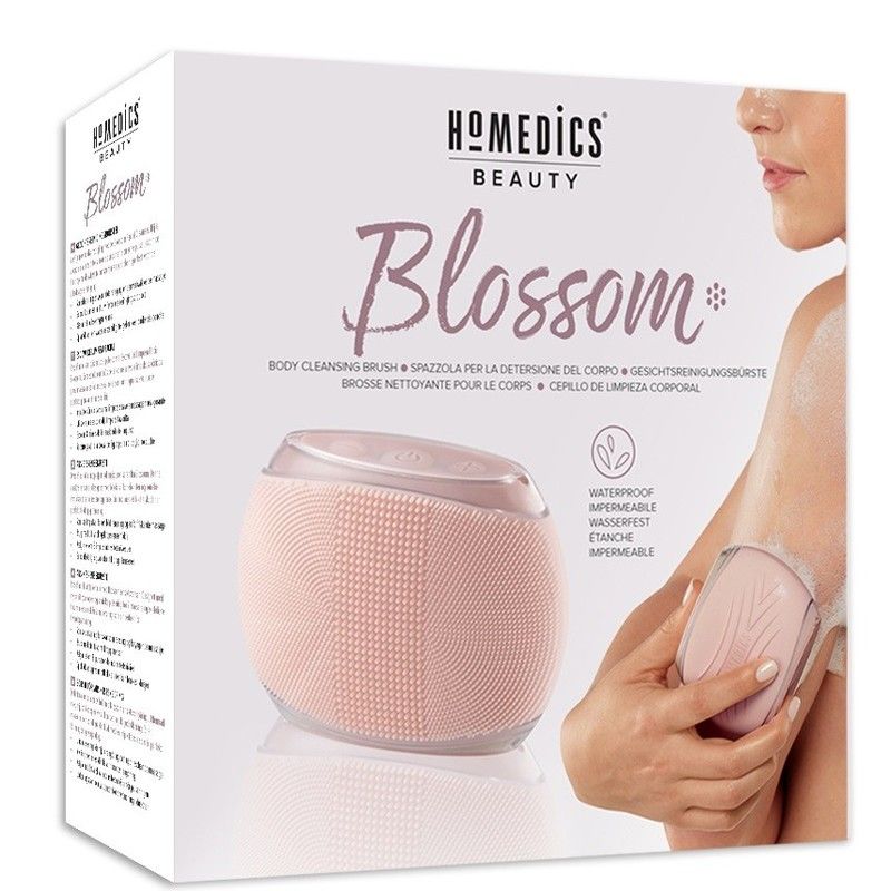 Máy rửa mặt và Body Silicone kháng khuẩn công nghệ siêu âm HoMedics BDY-300