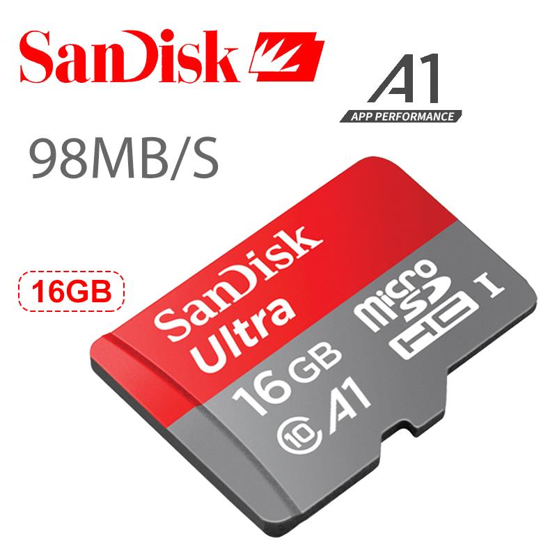 Thẻ nhớ MicroSDHC SanDisk Ultra A1 16GB 98MB/s