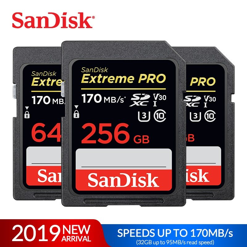 Thẻ Nhớ SDXC Sandisk Extreme Pro 256Gb 170Mb/s (90Mb/s)