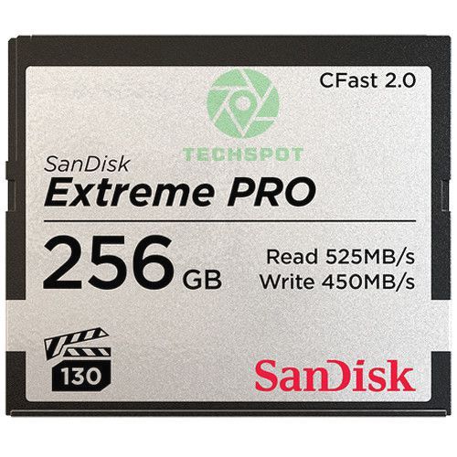 THẺ NHỚ CFAST 2.0 SANDISK EXTREME PRO 3500X 256GB 525/430 MB/S | Chính Hãng