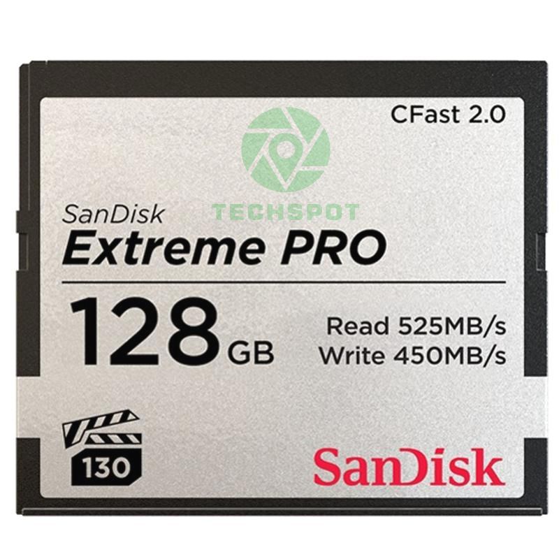 THẺ NHỚ CFAST 2.0 SANDISK EXTREME PRO 3500X 128GB 525/430 MB/S | Chính Hãng