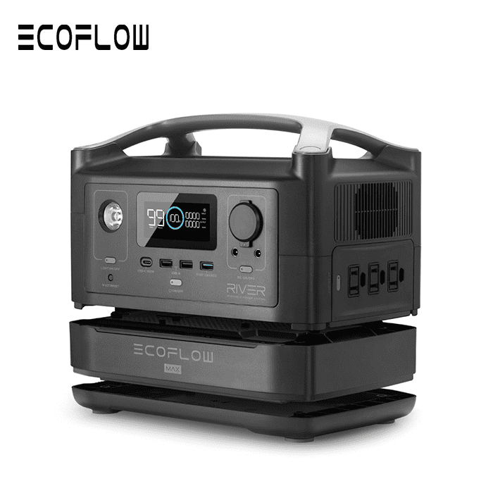 Trạm điện di động EcoFlow RIVER + Extra Battery Bundle 600W 576Wh