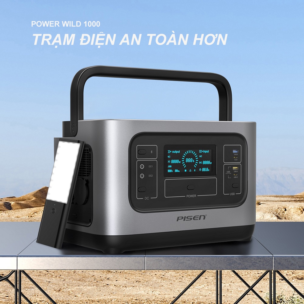 Trạm điện di động - PISEN Super Fast PowerWild 1000W Lifepo4