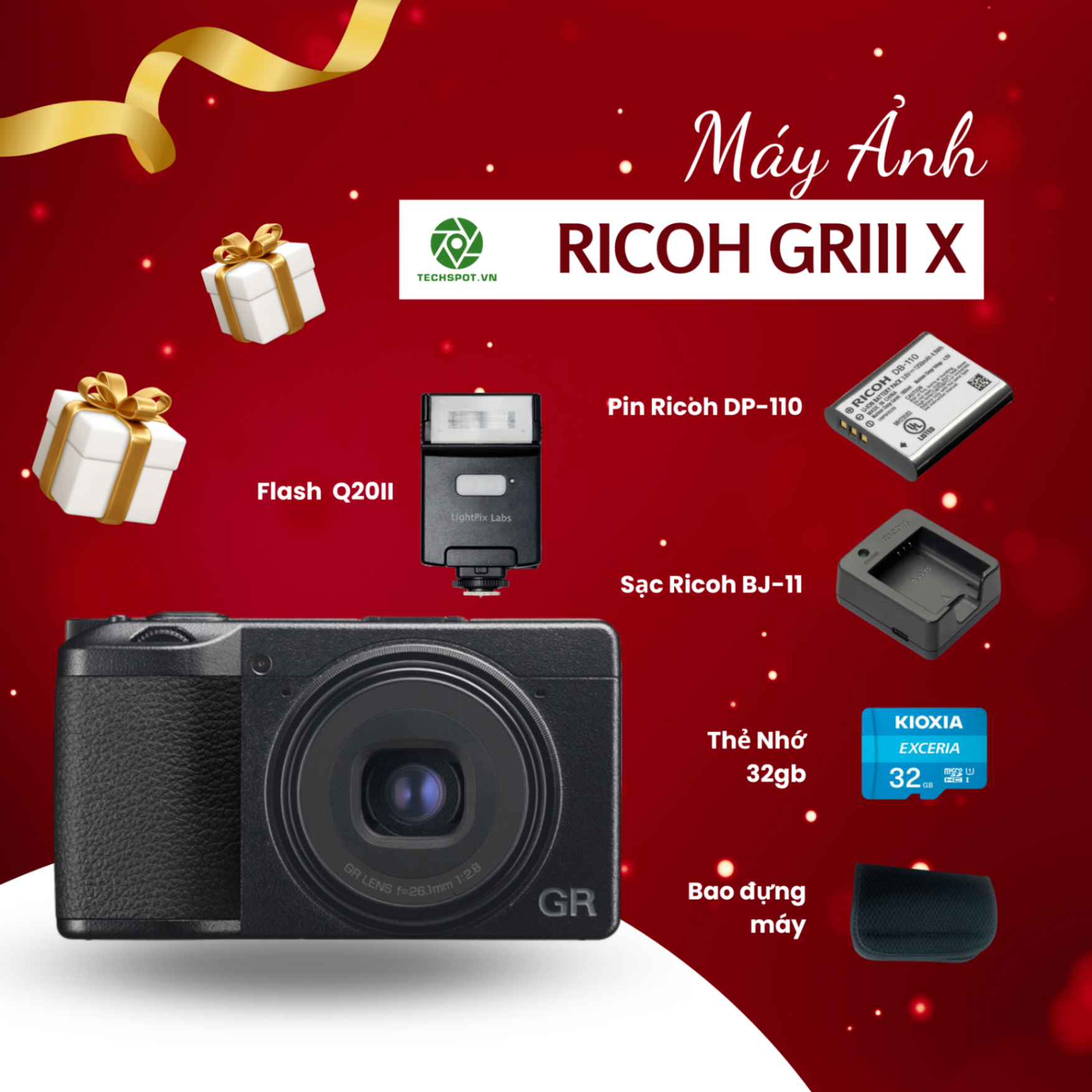 Máy ảnh Compact Ricoh GR IIIx | Chính hãng