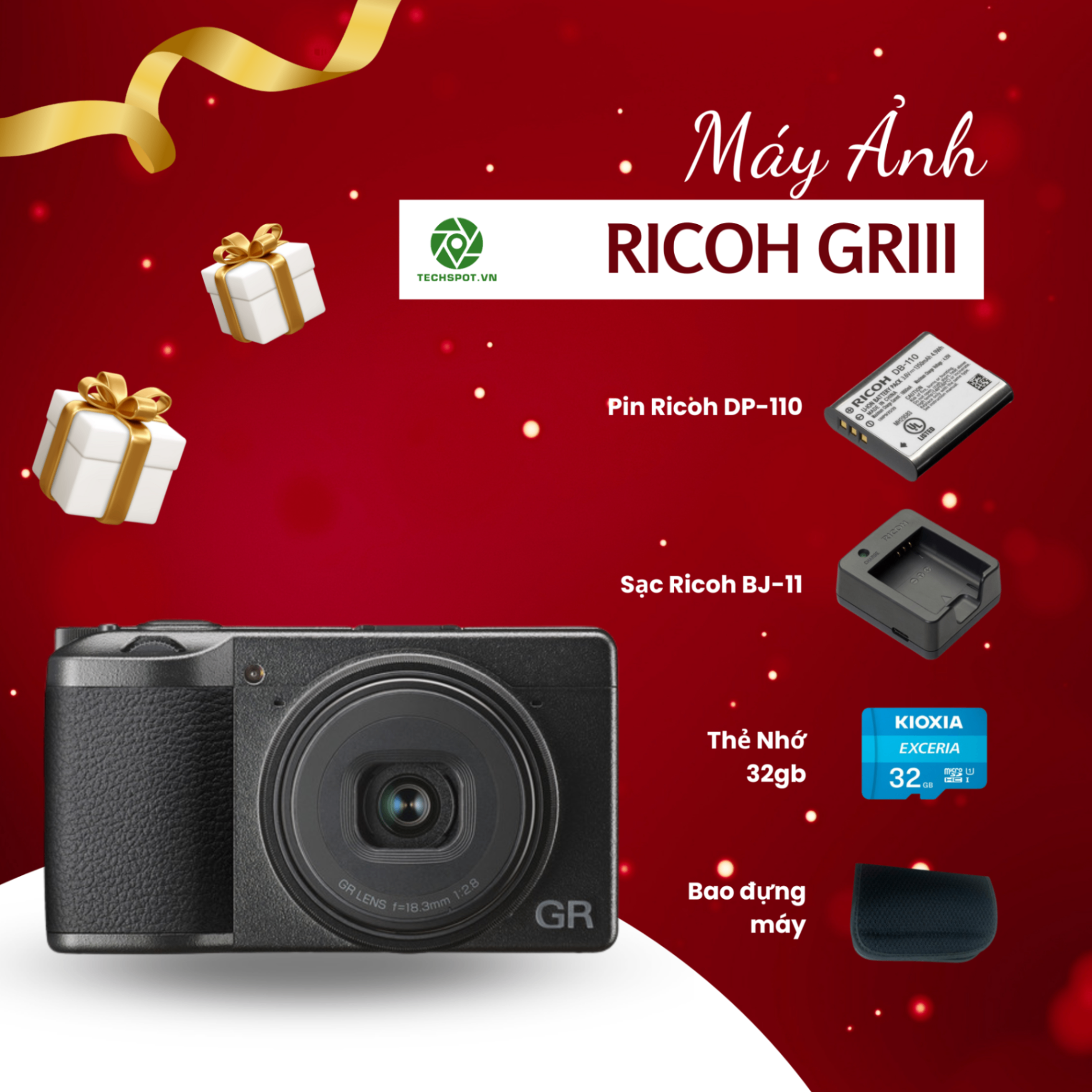 Máy ảnh Compact Ricoh GR III - Chính Hãng