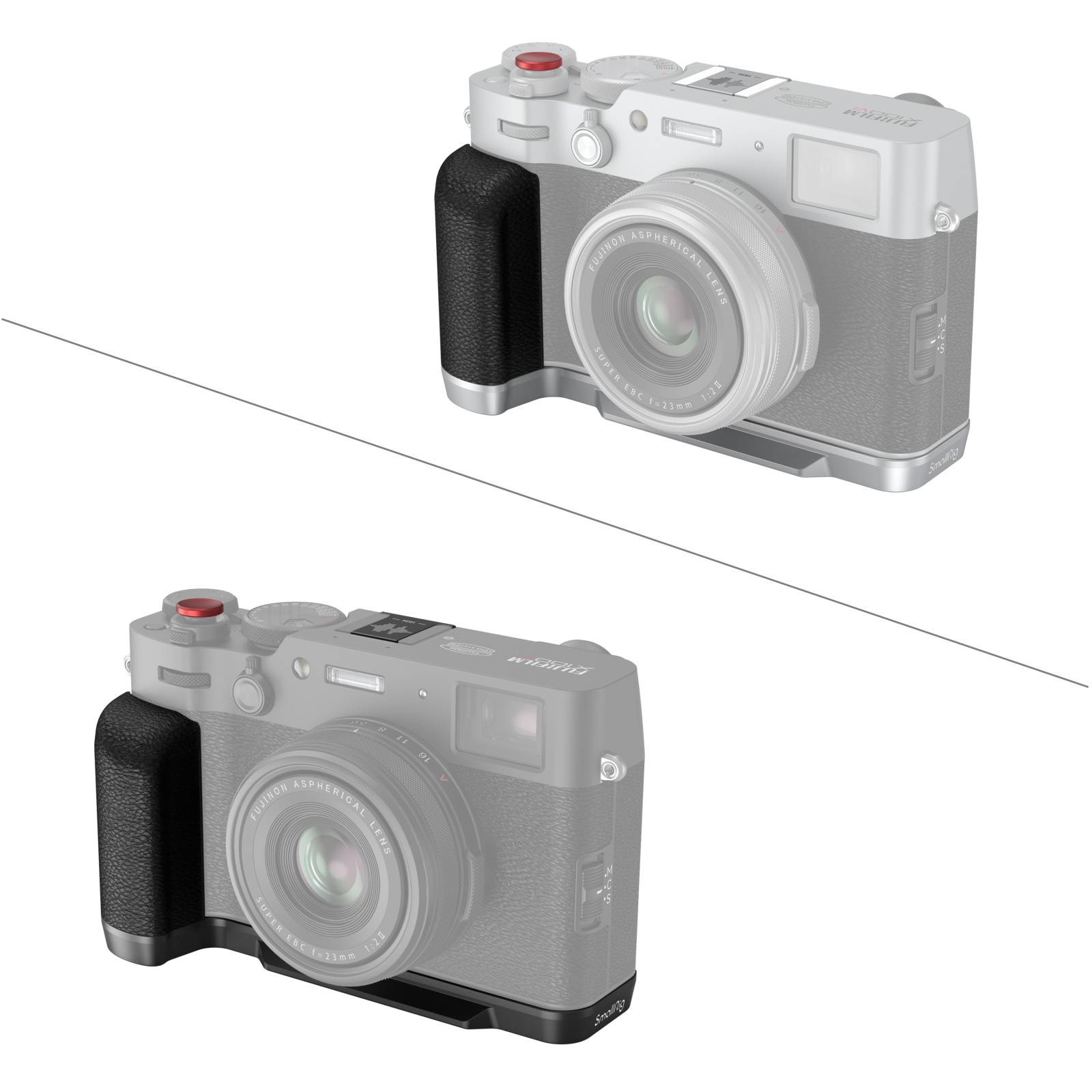 SmallRig L-Shape Grip for Fujifilm X100VI / X100V | Black- Silver