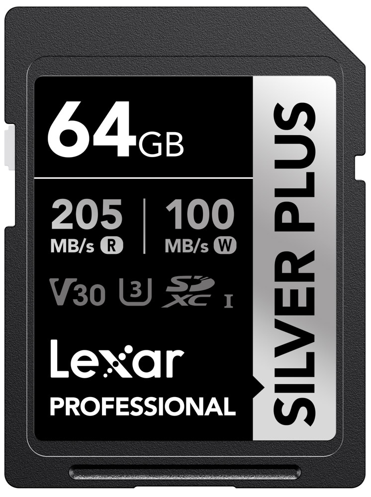 Thẻ nhớ Lexar 64GB Professional SILVER PLUS UHS-I SDXC Card V30
