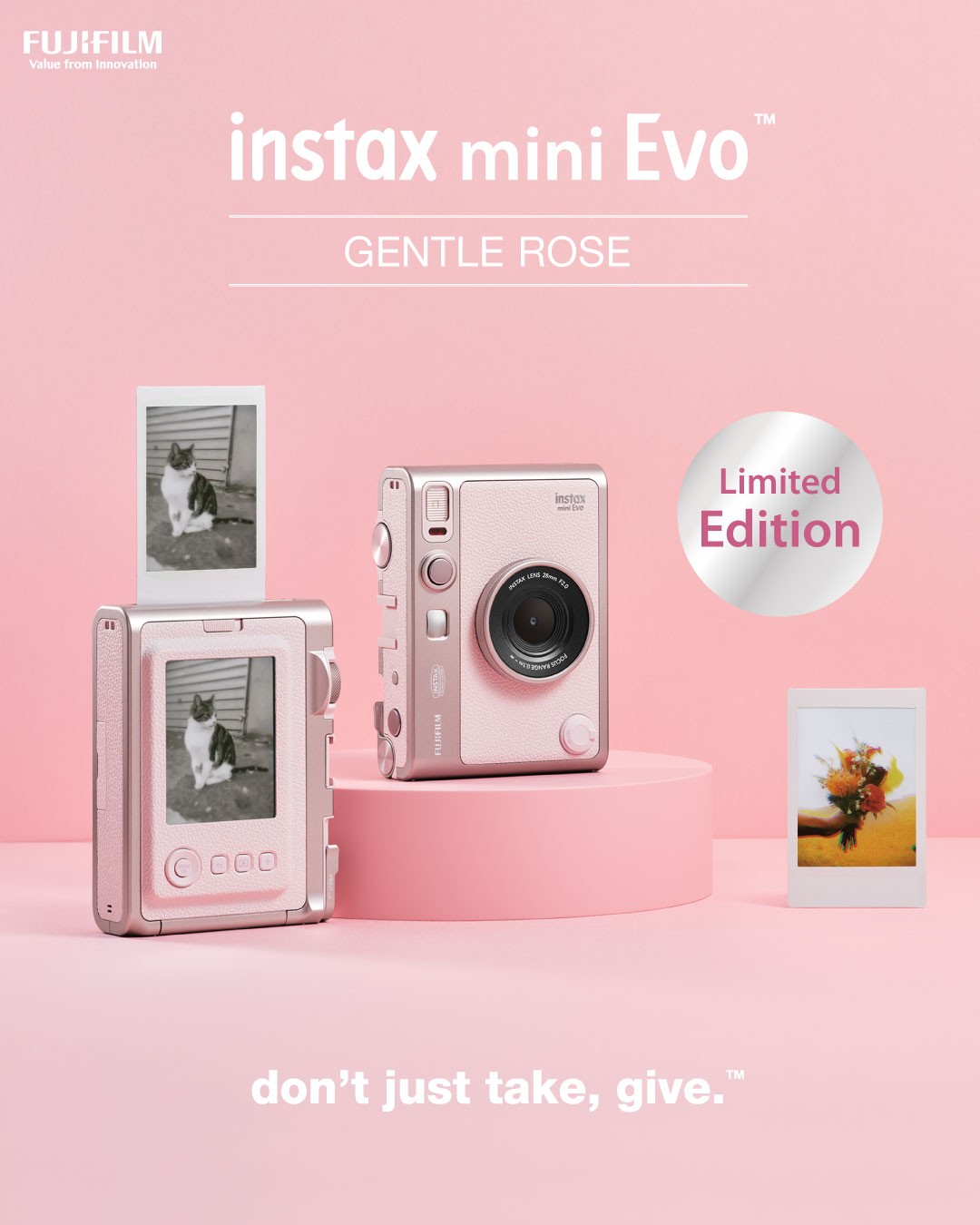 Fujifilm Instax Mini Evo Gentle Rose ( Chính Hãng )