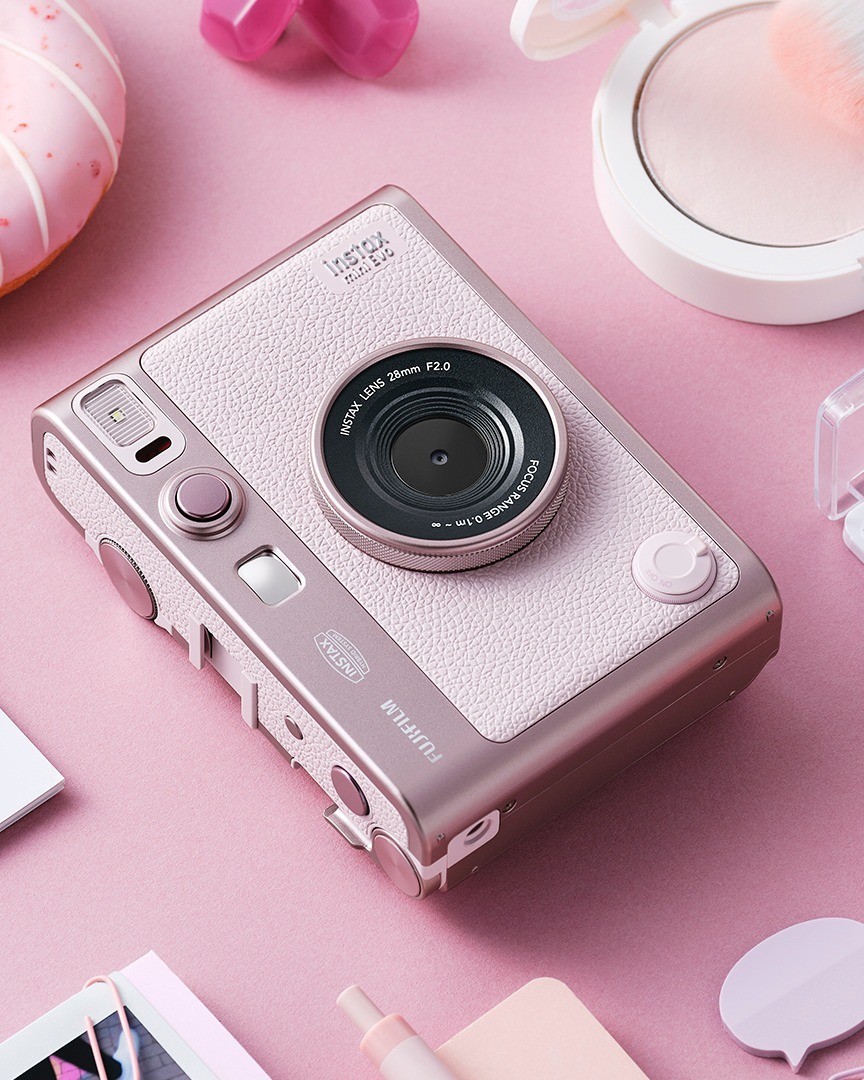 Fujifilm Instax Mini Evo Gentle Rose Chính Hãng