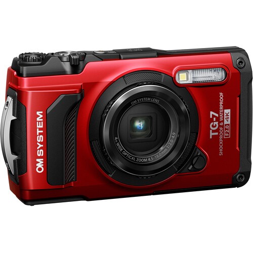 Máy ảnh OM SYSTEM Tough TG-7 - Chính Hãng - Red