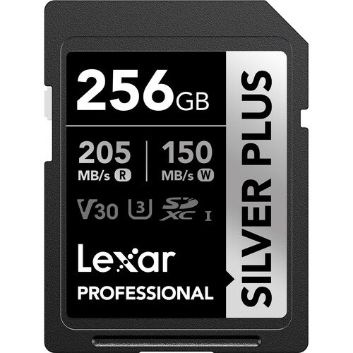 Thẻ nhớ Lexar 256GB Professional SILVER PLUS UHS-I SDXC Card V30