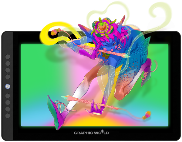 Bảng Vẽ Màn Hình Graphic World GW-13.3HD OLED | OLED 16K Chuẩn Màu Chuyên Nghiệp