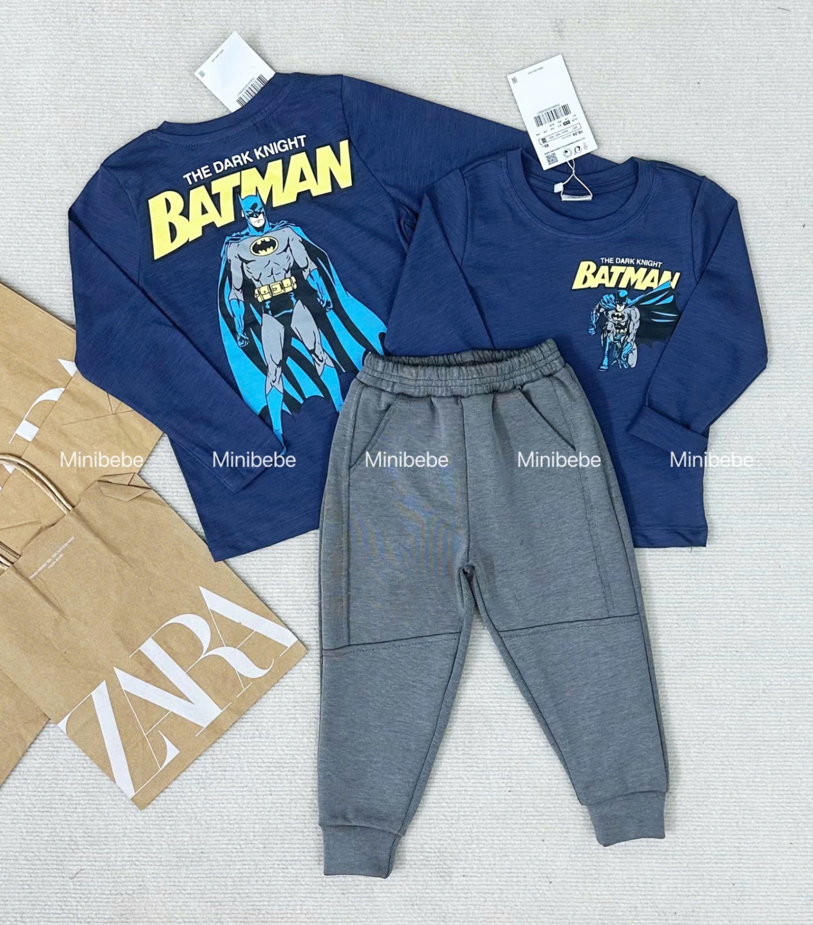 XẢ SET BỘ BATMAN XANH THAN BÉ TRAI - A247